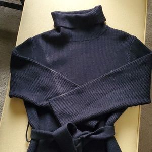 JLUXLABEL Black Long Sleeve Turtle Neck sweater Dress